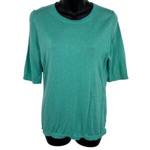 Banana Republic Silk Cashmere Womens Short Sleeve Top  Small 3/4 Sleeve New